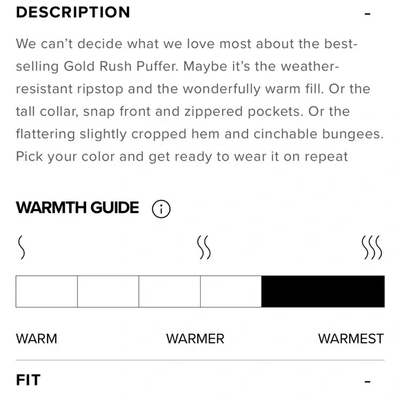 ALO Yoga Gold Rush Puffer Jacket, M - Picture 5 of 5